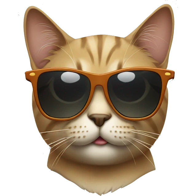 Cat with sunglasses emoji