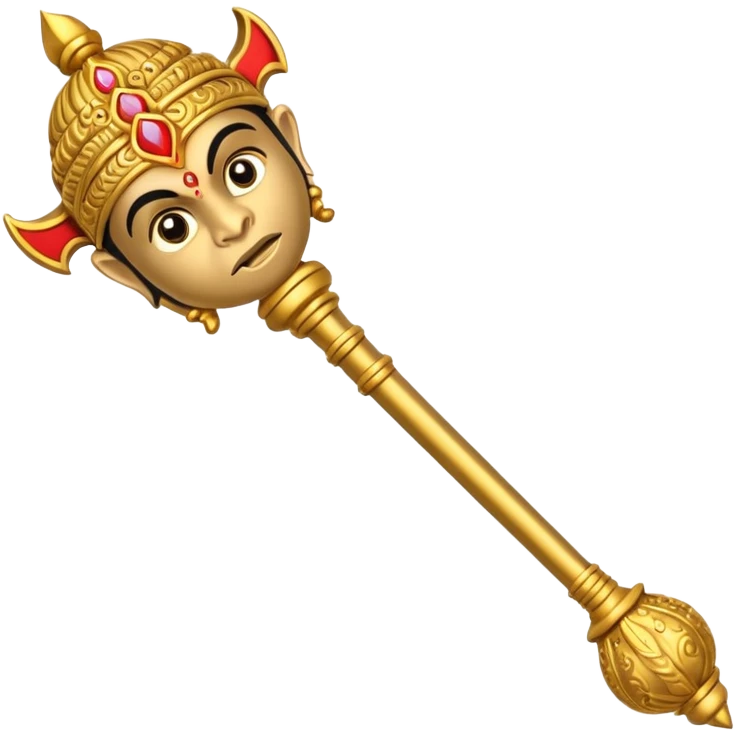 Hanuman gada emoji mace emoji