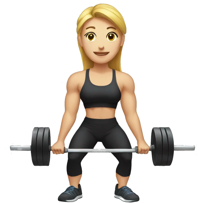 Deadlift exercise emoji
