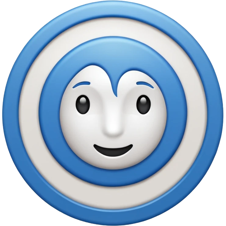 Emoji de verificación azul de tik tok pero que no salga la puntita de la verificación de la tilde que salga todo redondo  emoji