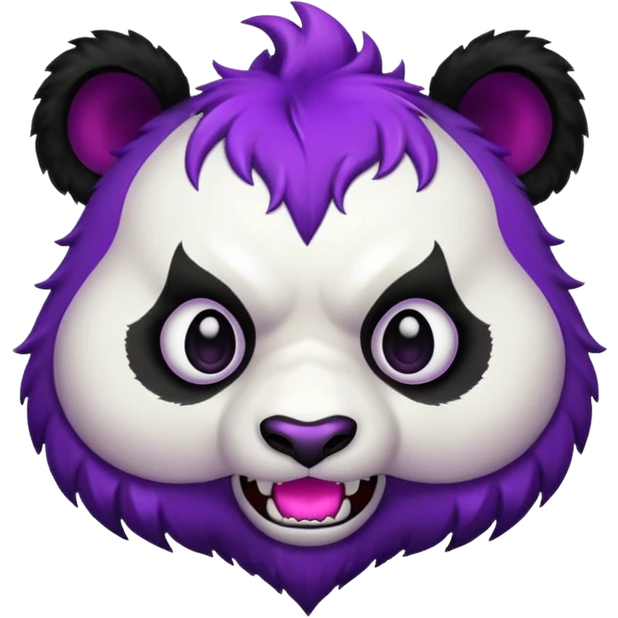 Panda purple demon emoji  emoji