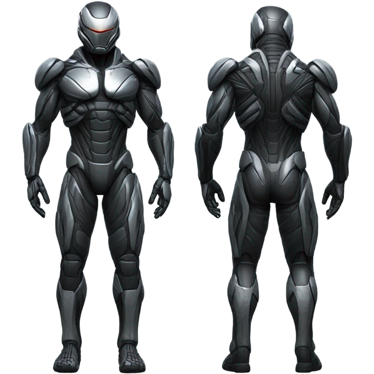 crysis guy in nanosuit full body front and back view emoji