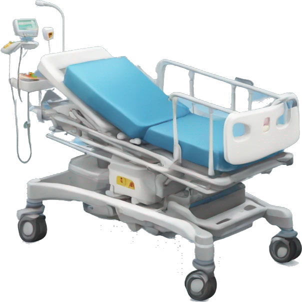 Crash cart in an intensive care unit  emoji