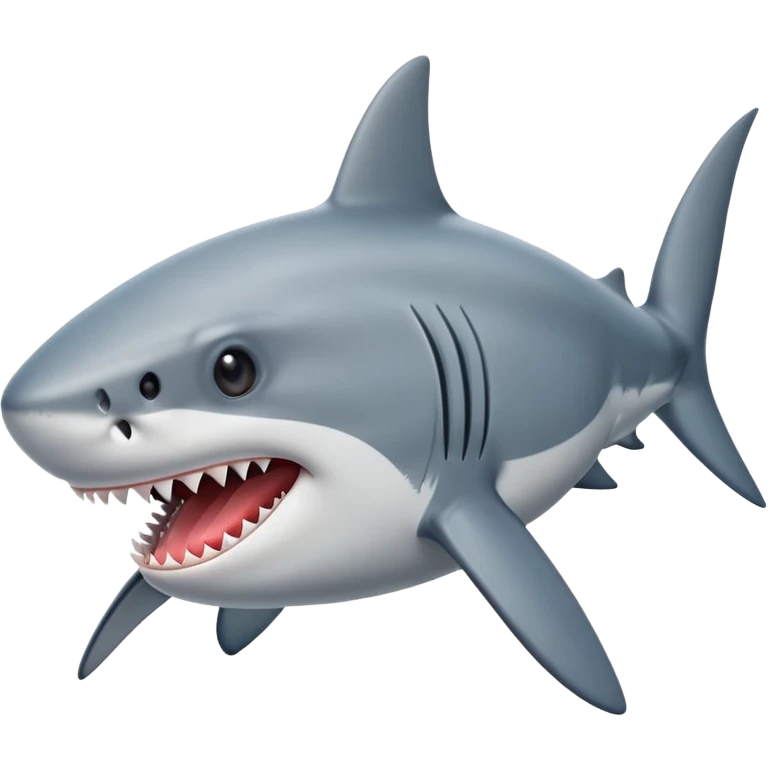 Shark with tounge out emoji