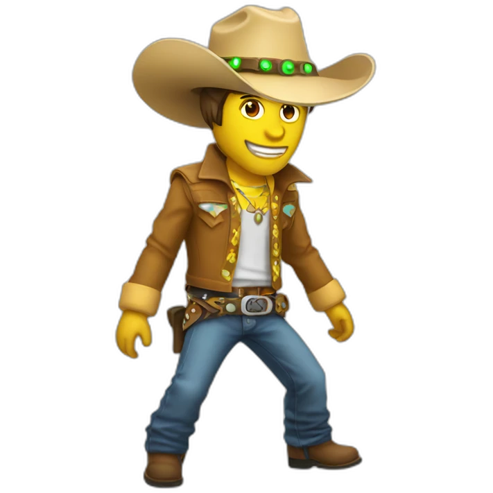 electric rave cowboy emoji