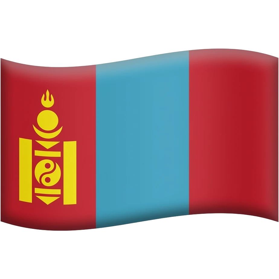 Mongolian empire flag emoji