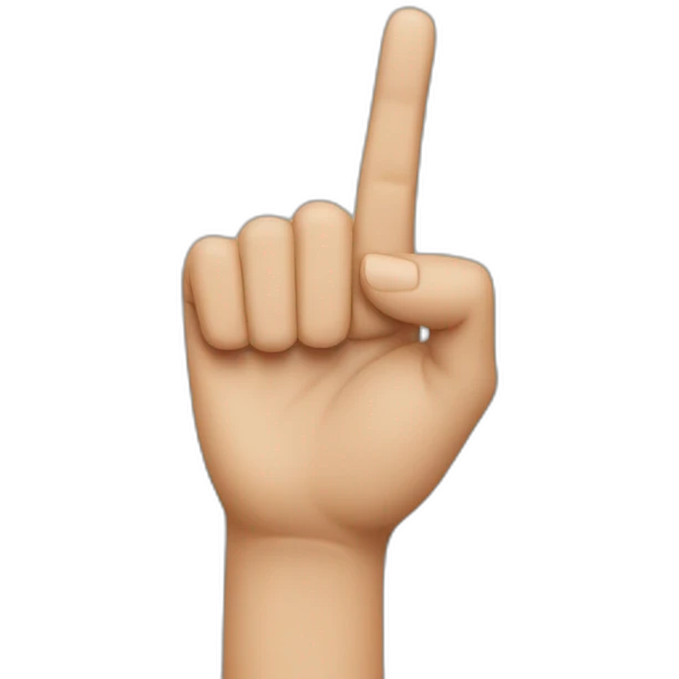 Finger pointing in my direction emoji