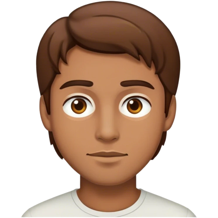 man with brown hair  emoji