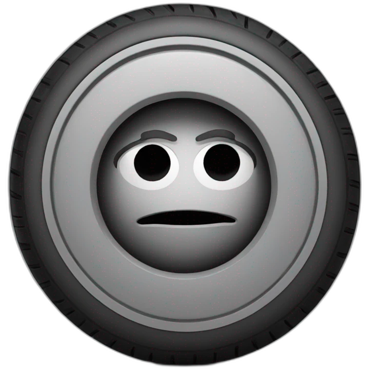 the car tire sad emoji