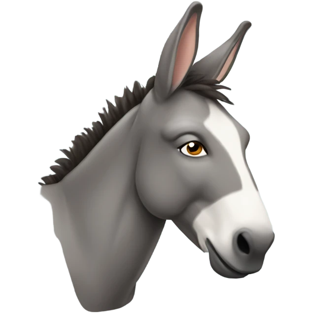 Saluting donkey emoji