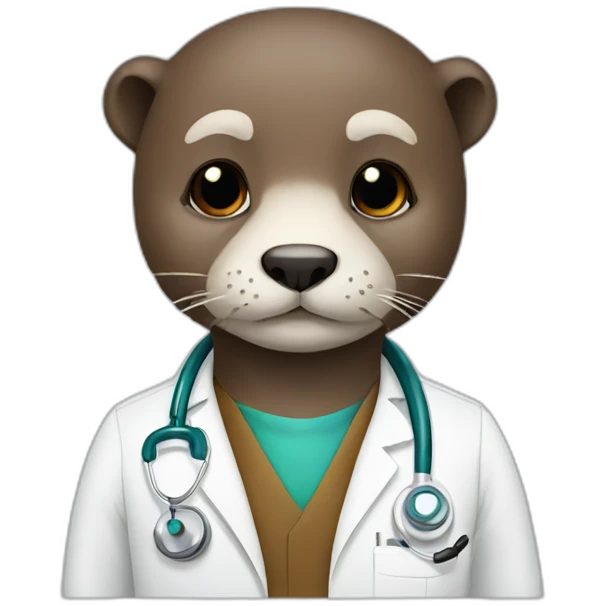 Otter doctor  emoji