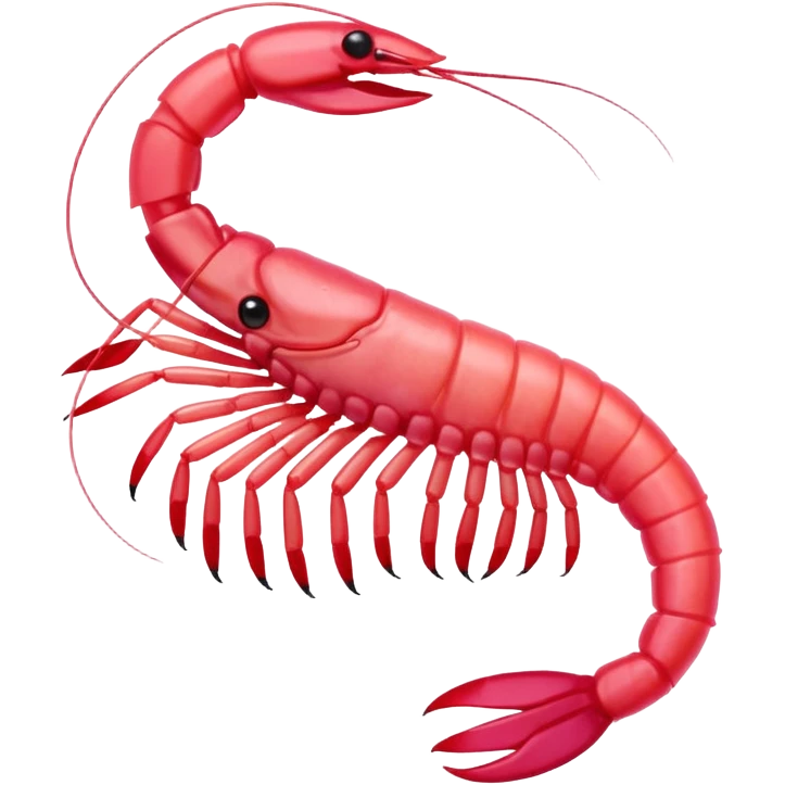 a shrimp with "Envie de crevette" written below emoji