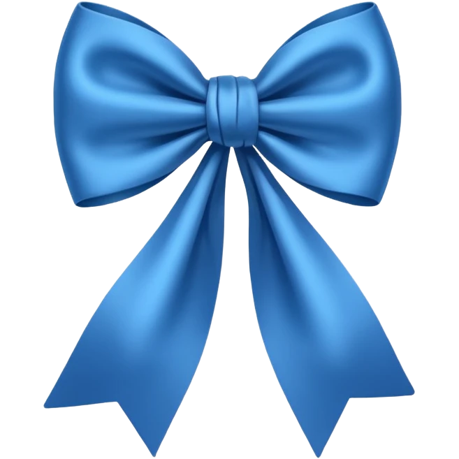 Blue bow  emoji