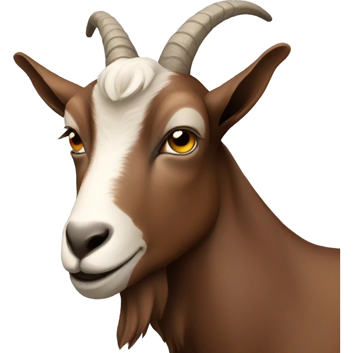 Brown goat emoji