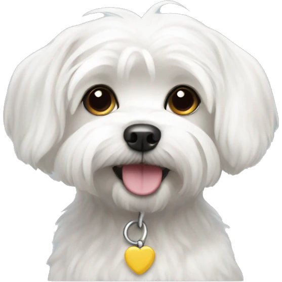 White maltese emoji