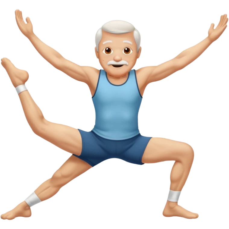 Grandpa doing splits  emoji