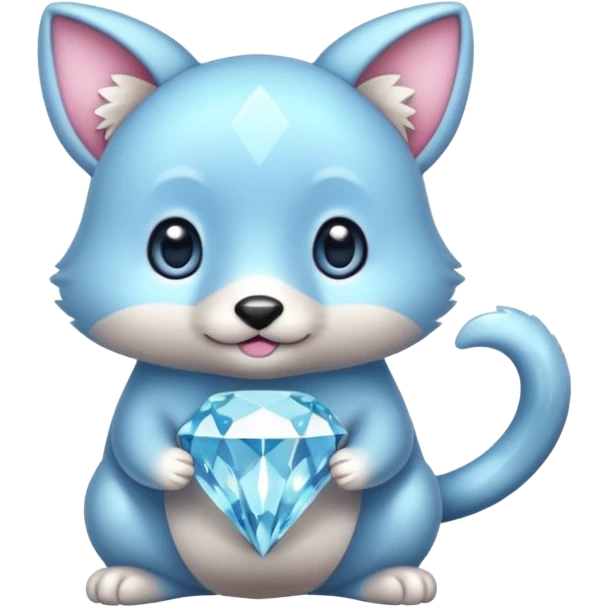 cute animal holding a diamond, different animal or pose 4 emoji