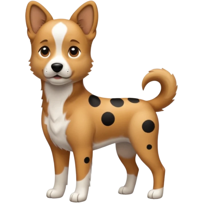 dog with black and white spots emoji
