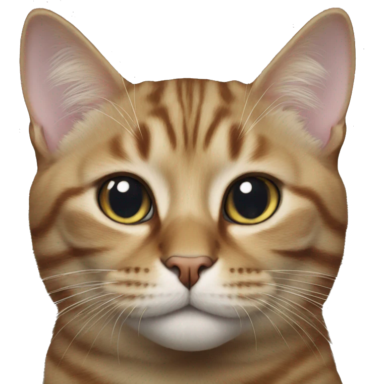 Realistic cat laying  emoji