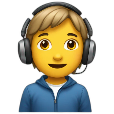Niño con audífono emoji