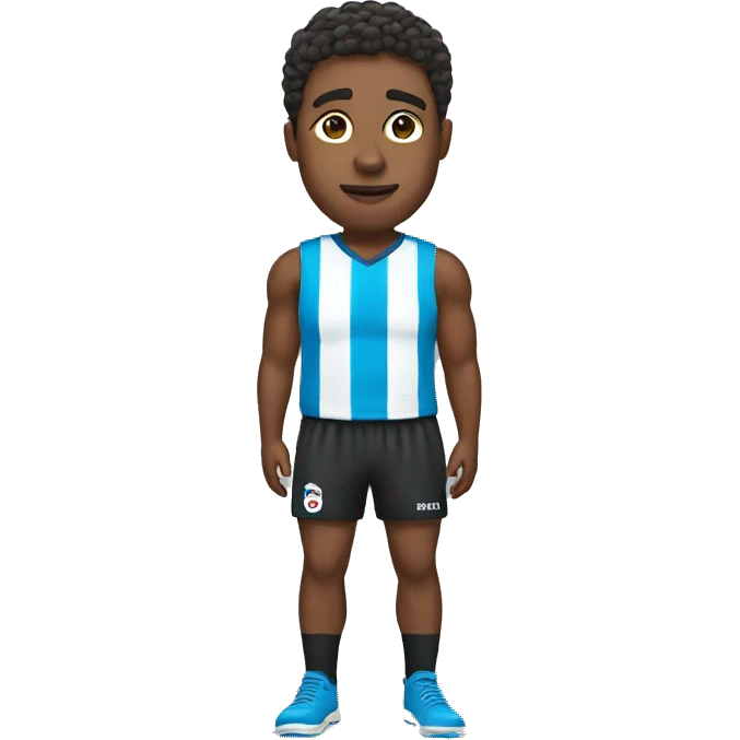 face with football shorts over it emoji