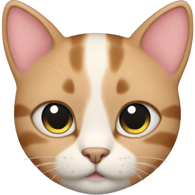 Cat with blush emoji