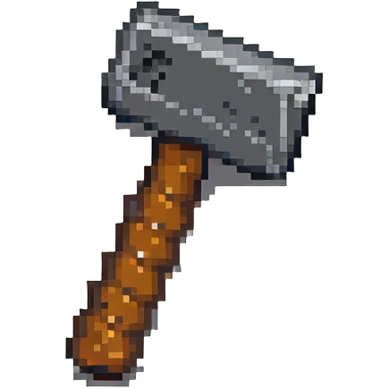 pixel art ban hammer emoji