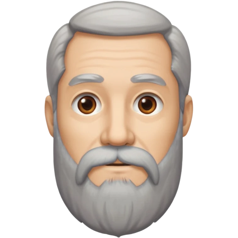 No face, only beard. ANd longer beard emoji