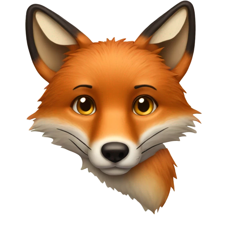 Fox with bandaid on nose emoji