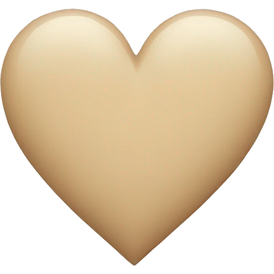 Beige heart  emoji