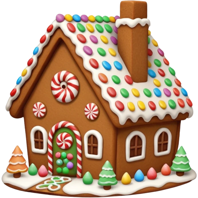 Gingerbread house emoji