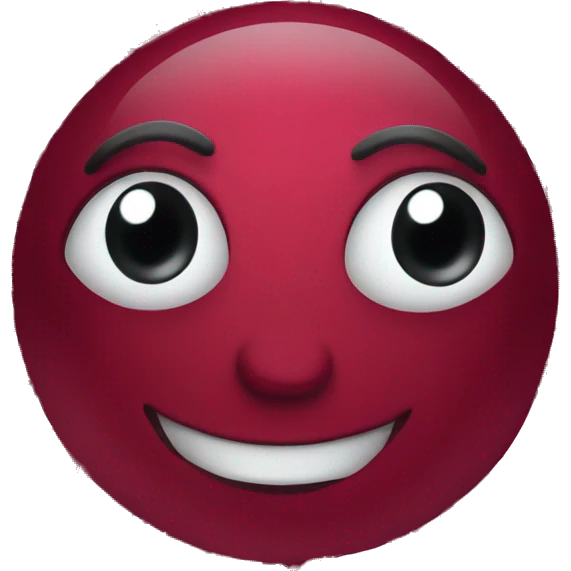 one cranberry with eyes emoji