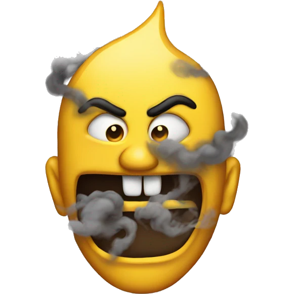 Evil with smoke  emoji