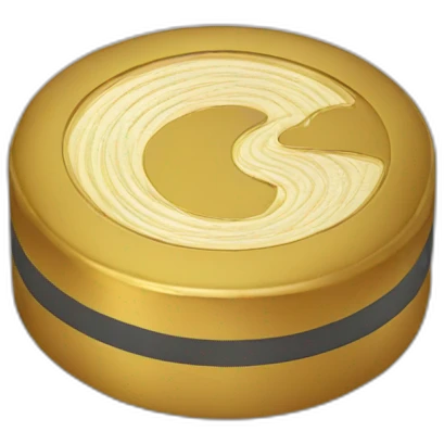 golden hockey puck emoji