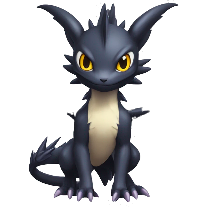 Cool Chibi Nargacuga-Noivern-Pokémon Full Body emoji