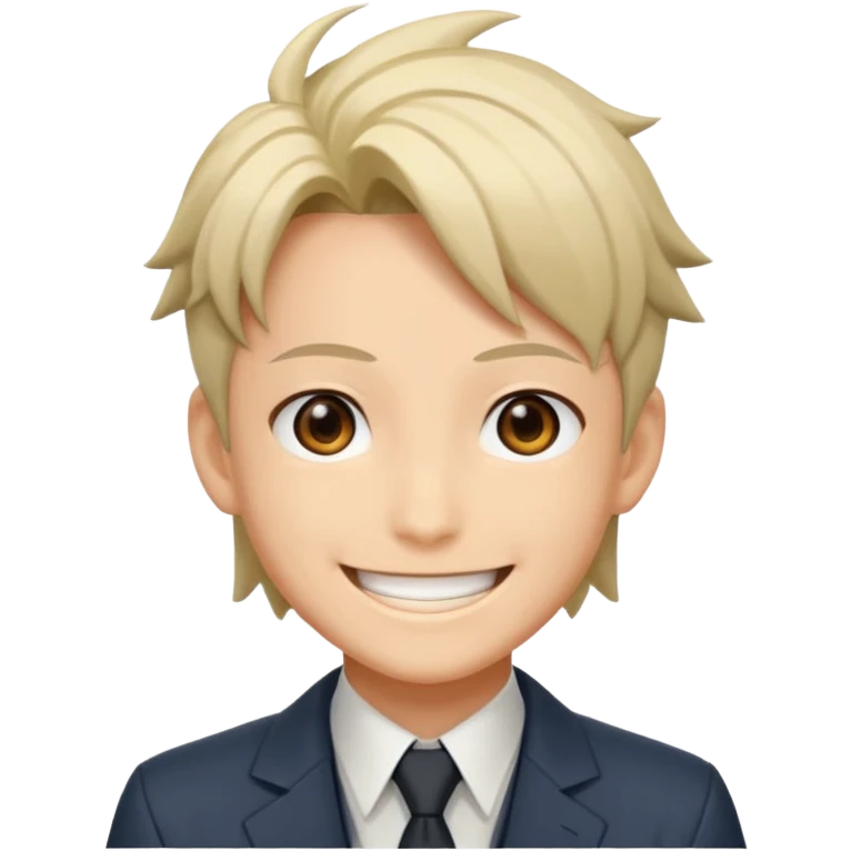 Shinra(anime-fire force) smile emoji  emoji
