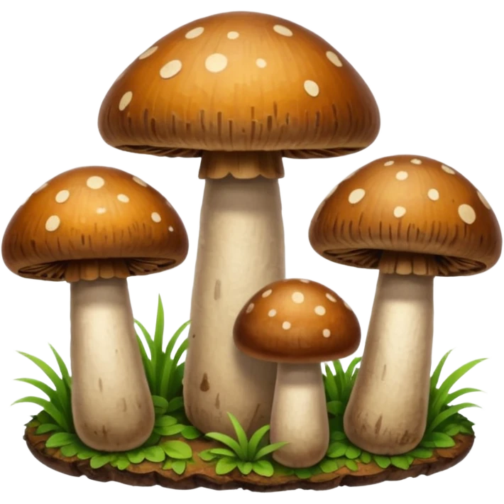 brown mushrooms emoji
