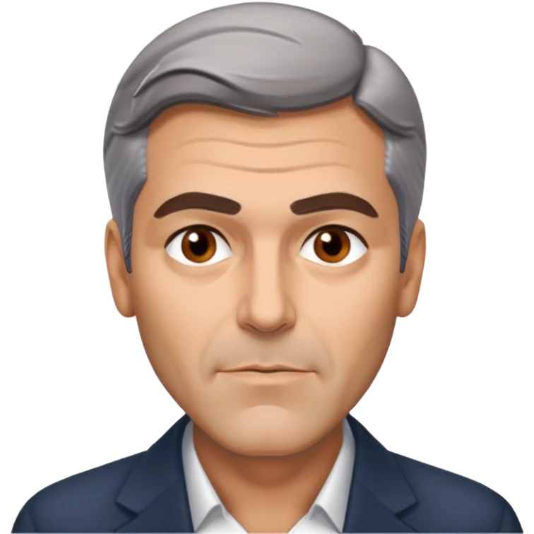 George clooney sighing emoji