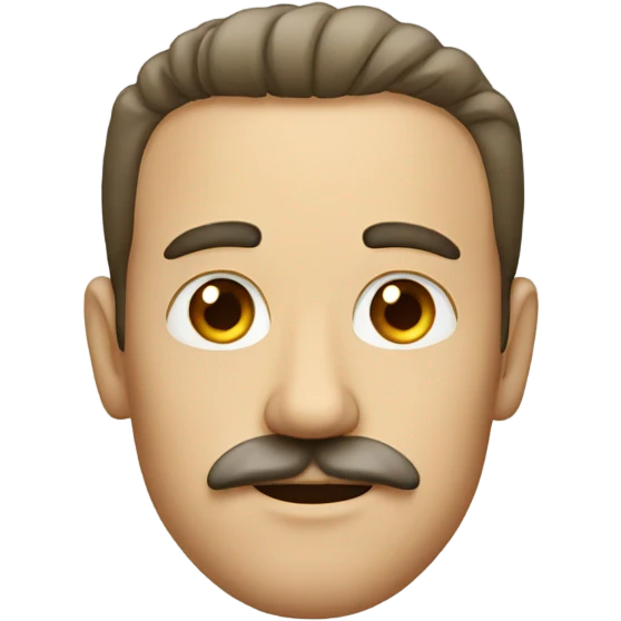 german man with tiny mustache emoji
