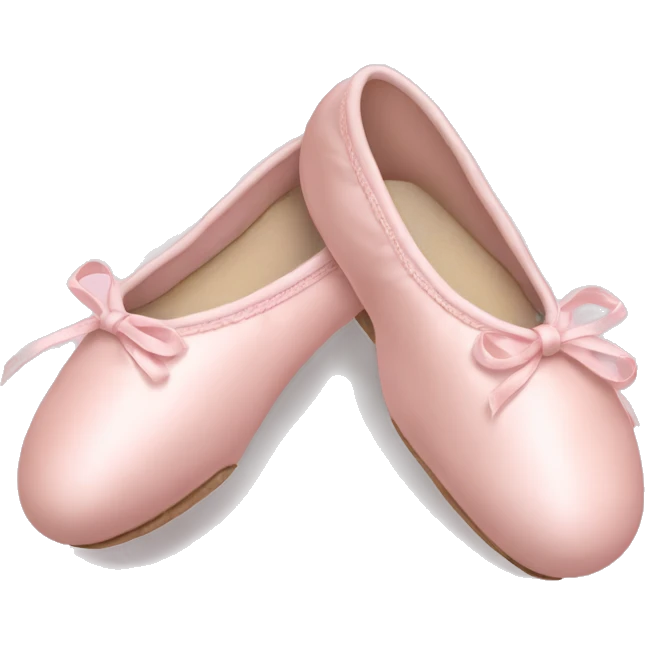 Pale pink ballet shoes emoji