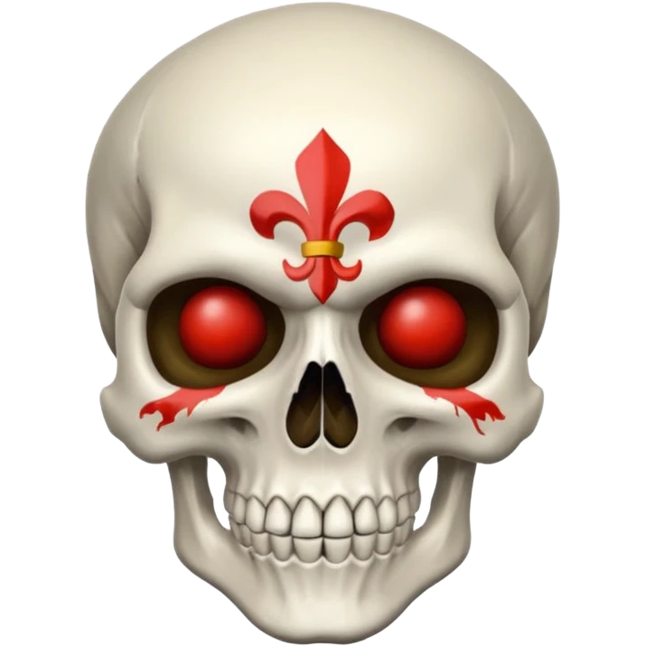 Skullhead with alberta painted on it emoji