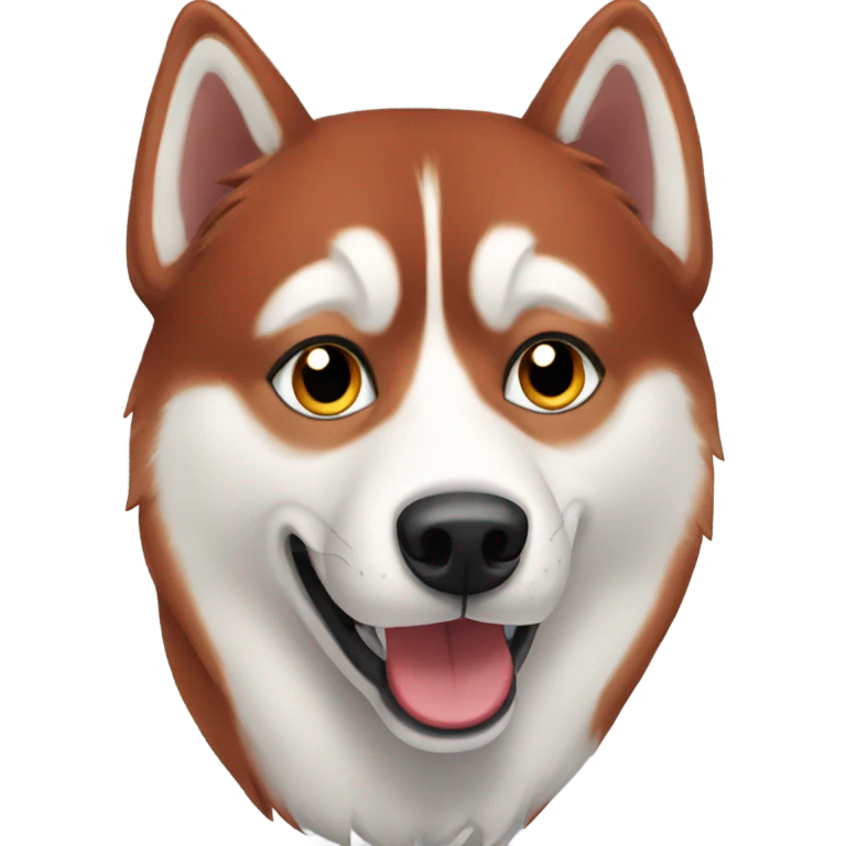 red husky  emoji
