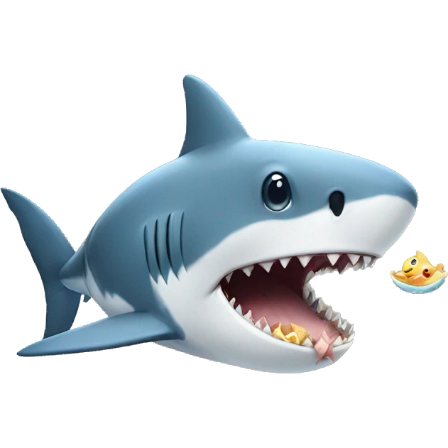 Shark eating a baby emoji