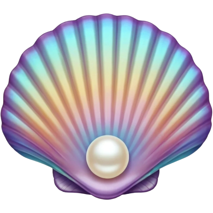 Seashell with pearl emoji