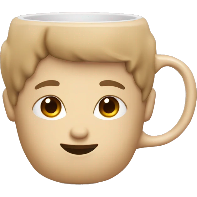 cute beige coffee mug emoji