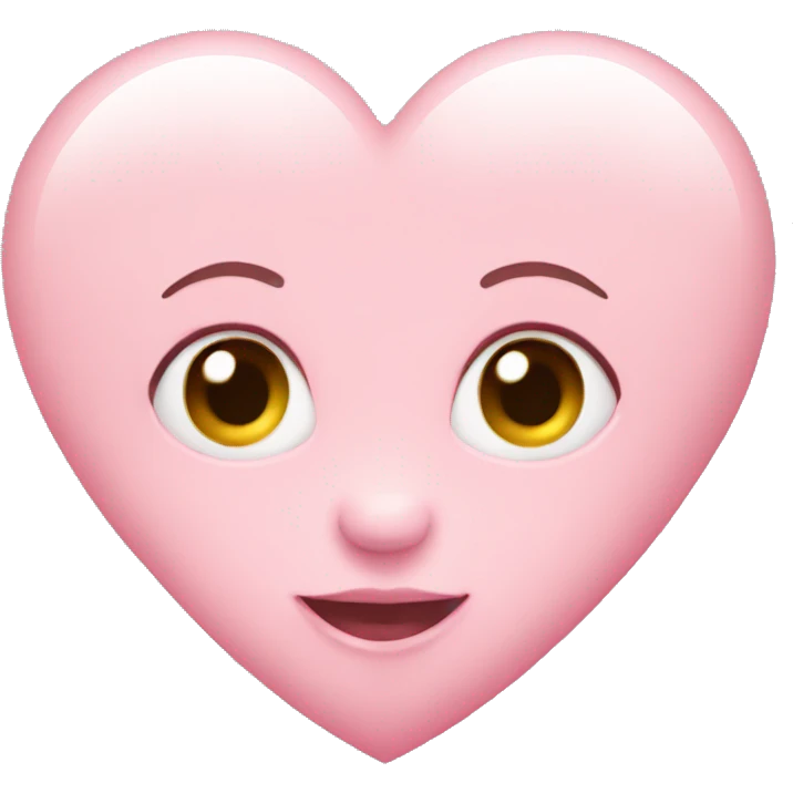 Baby pink heart emoji