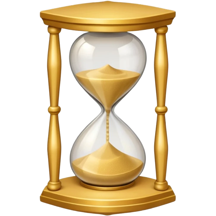 sand hourglass flowing. emoji