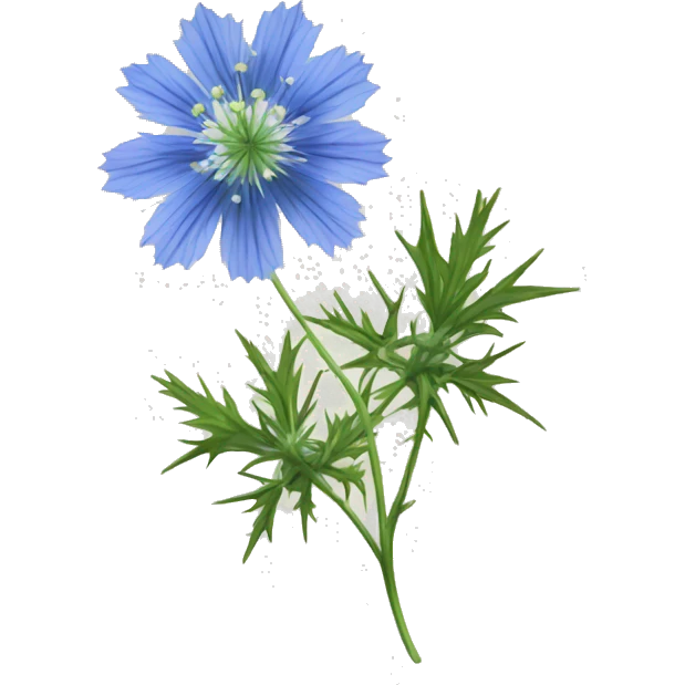 love-in-a-mist flower emoji
