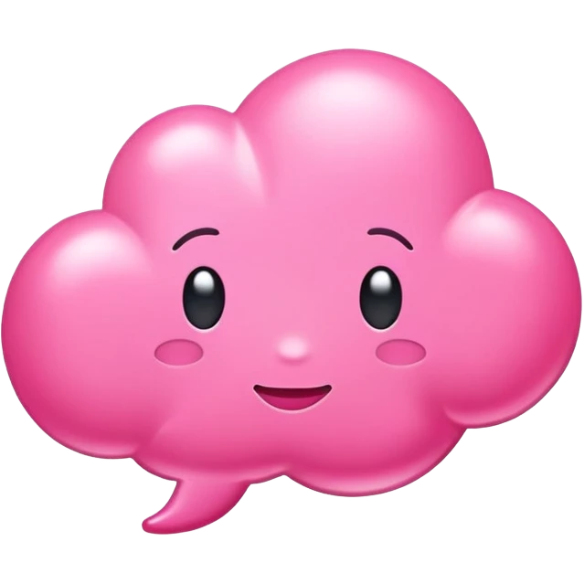 pink thinking emoji