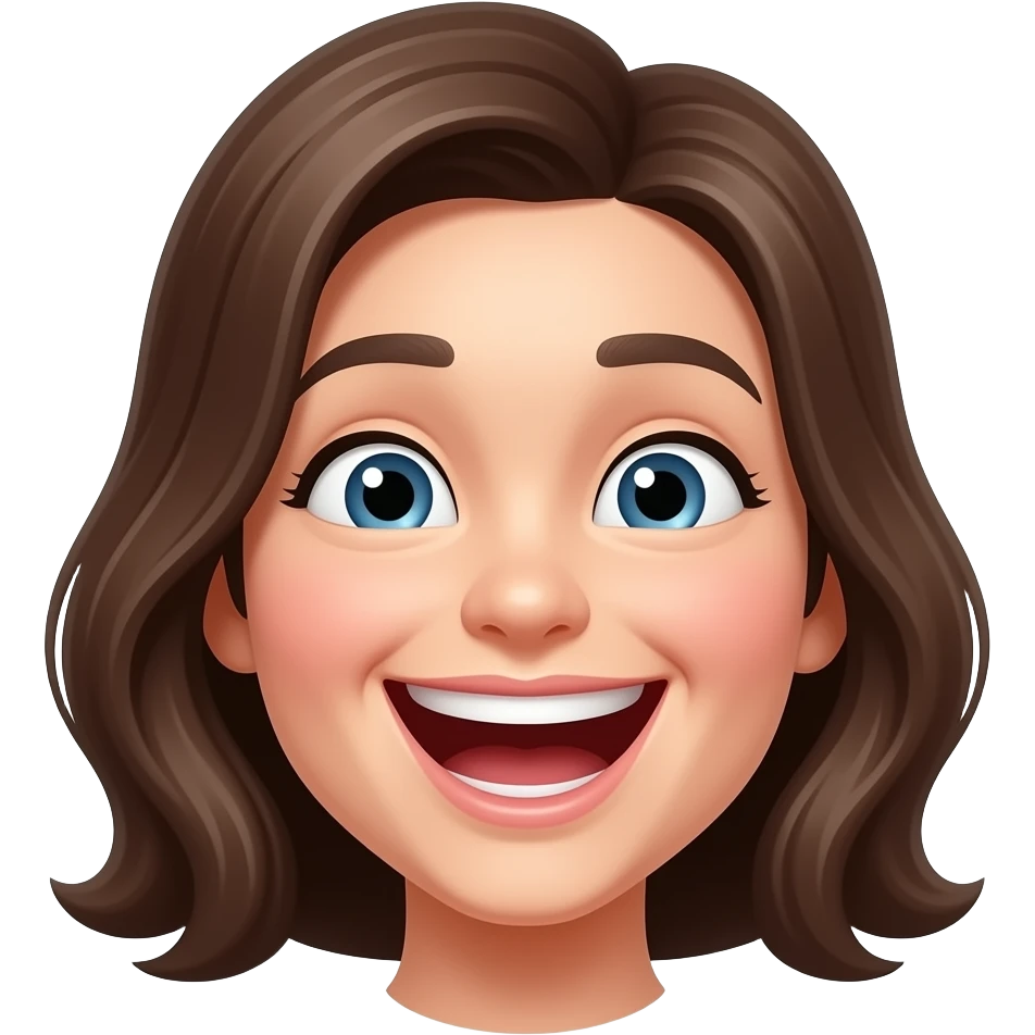 Laugh and funny emoji